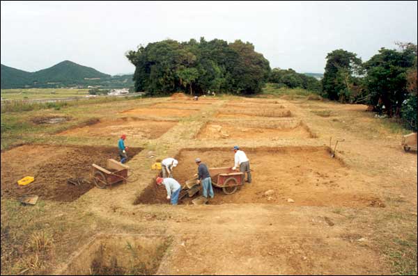 사당 남쪽 발굴조사 광경