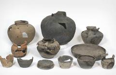 Group of artifacts excavated at the Na-10th dwelling site image