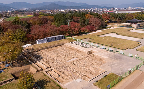  A건물지 조사 후 전경(동-서)