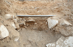 The condition of 2 soil layers of excavation tunnels image