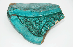 Blue tiles excavated from Hamhwadang and Jipgyeongdang Sites image