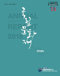 국립문화재연구소 연구성과(ANNUAL REPORT 2018) 사진 입니다.